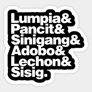 Filipino Foodie v2 Sticker